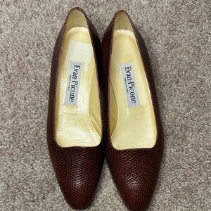 Evan Picone Women's Brown Textured Loafers